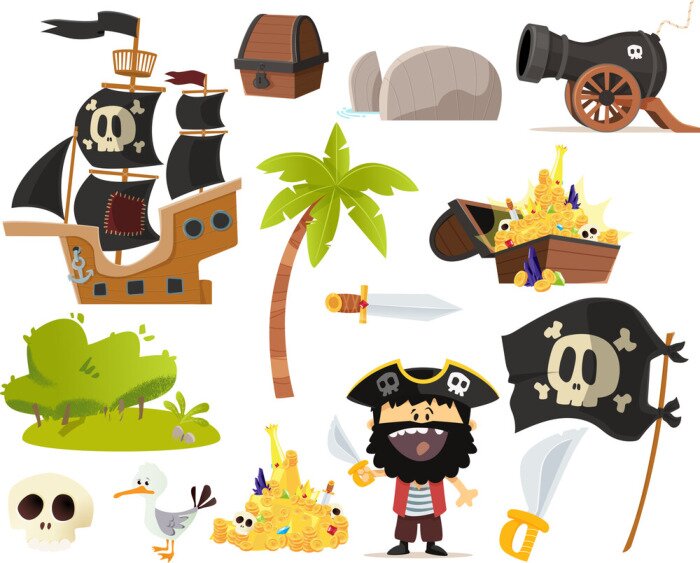 Sticker  Stock de pirates