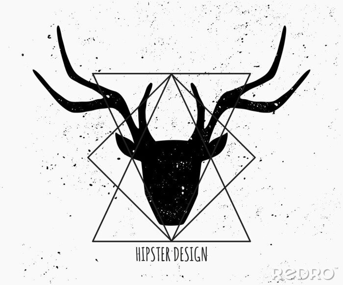 Sticker  Style scandinave image de cerf