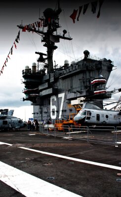 Sur le pont du USS John f. kennedy