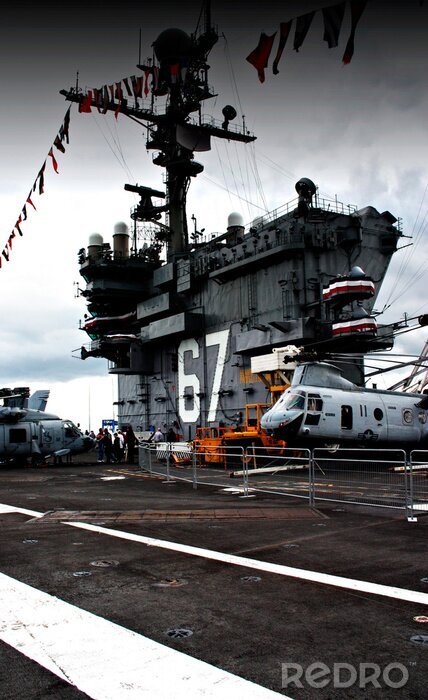 Sticker  Sur le pont du USS John f. kennedy