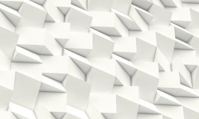 Sticker  Surface spatiale blanche avec des arêtes vives