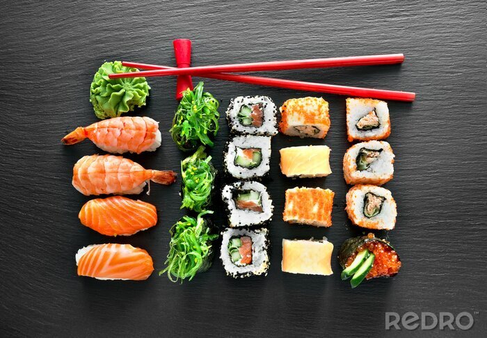 Sticker  Sushi, ensemble, baguettes