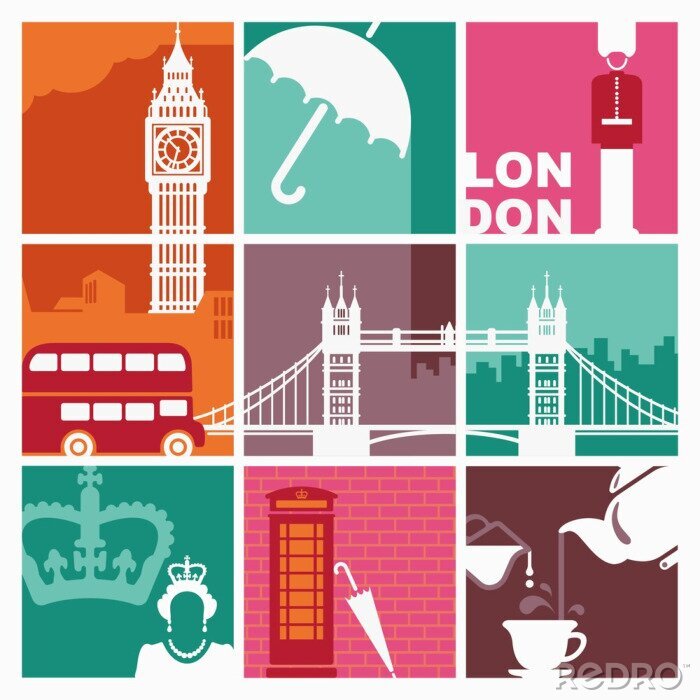 Sticker  Symboles d'Angleterre