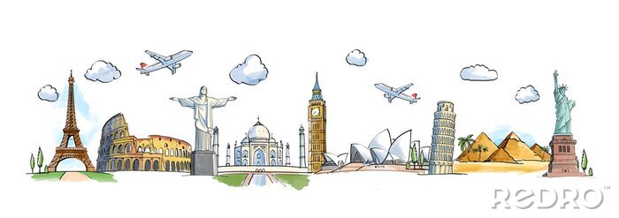 Sticker  Symboles de Londres et autres villes