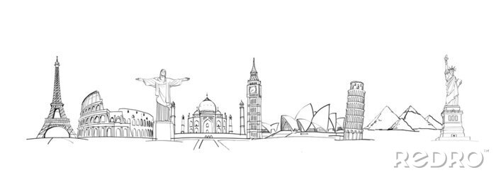 Sticker  Symboles urbains minimalistes