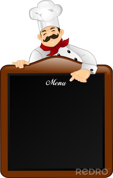 Sticker  tableau de menus