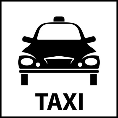 Sticker  Taxi Icône Symbole