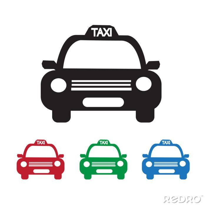 Sticker  Taxi Voiture Icône