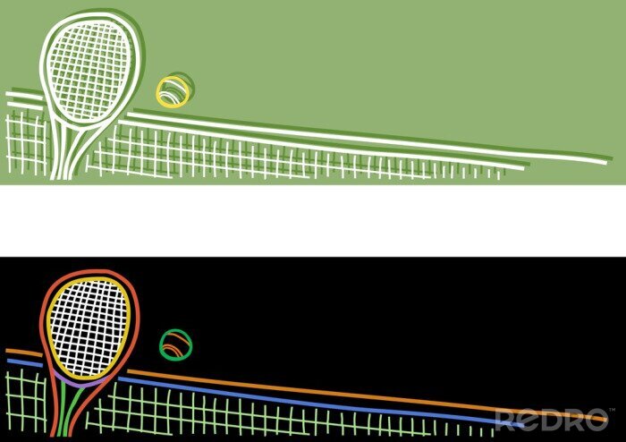 Sticker  Tennis bannière