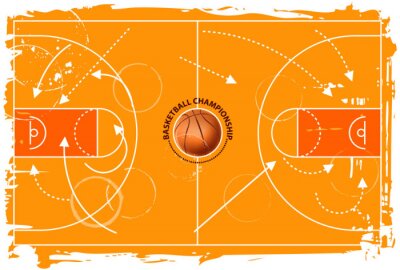 Sticker  terrain de jeu de grunge