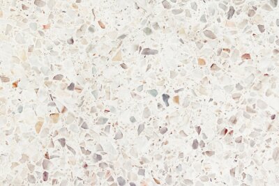 Terrazzo clair avec particules colorées