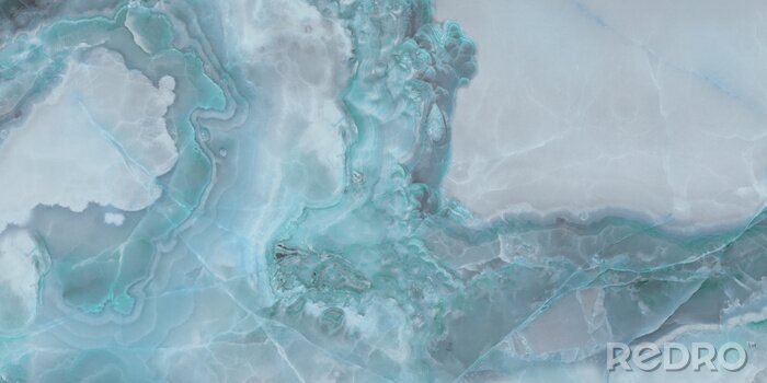 Sticker  Texture marbre bleu