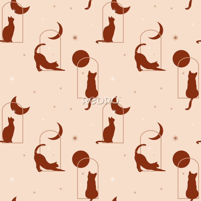 Sticker  Thème chat bohème