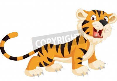 Sticker  Tigre style dessin