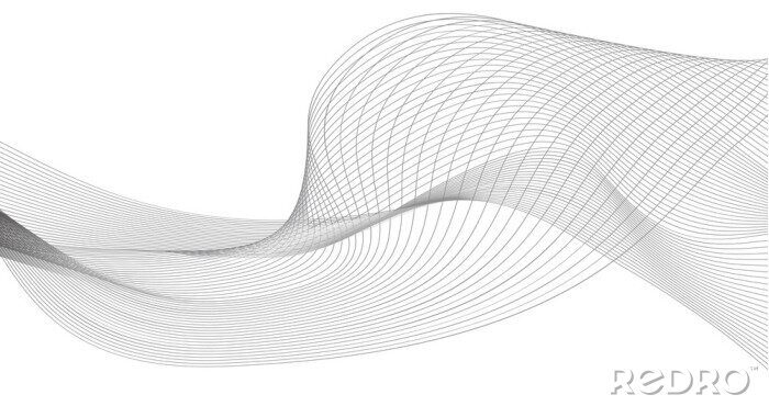 Sticker  Toile abstraite ondulée