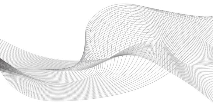 Sticker  Toile abstraite ondulée