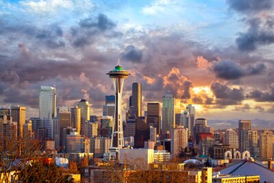 Toits de la ville de Seattle