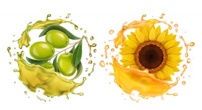 Sticker  Tournesol et huile d'olive