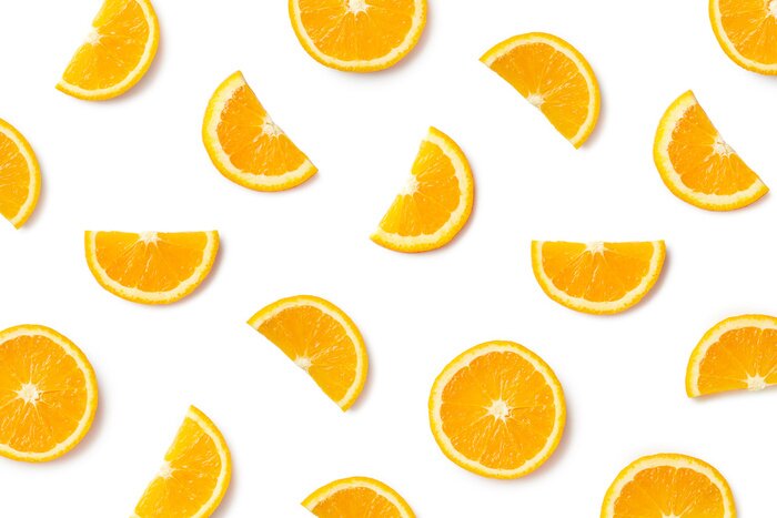 Sticker  Tranches d'orange réalistes