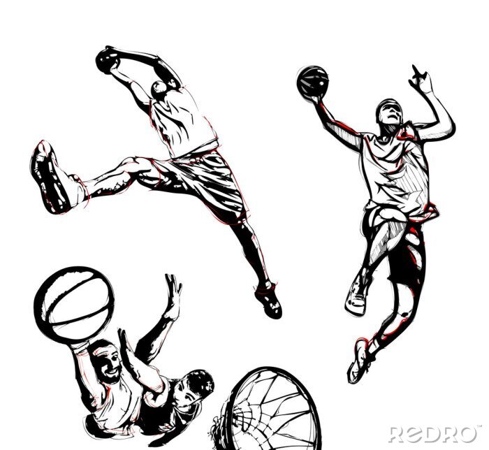 Sticker  trio de basket-ball