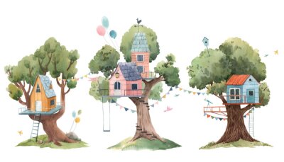 Sticker  Trois maisons