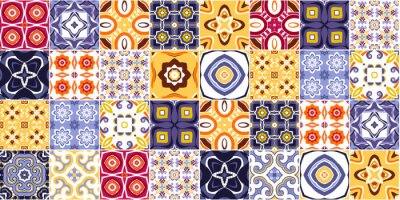 Sticker  Tuiles Azulejos multicolores