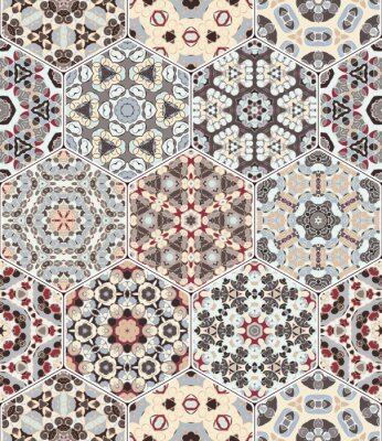 Sticker  Tuiles décoratives hexagonales