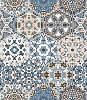 Sticker  Tuiles portugaises octogonales