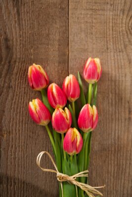 Sticker  Tulipes dans un petit bouquet