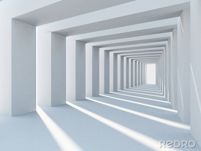 Sticker  Tunnel avec des colonnes en béton