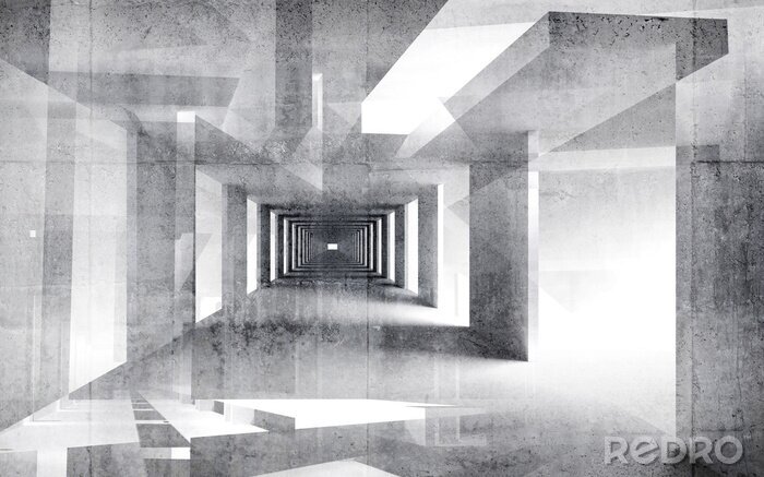 Sticker  Tunnel dessin abstrait