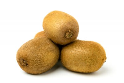 Sticker  Un bouquet de kiwis mûrs sur blanc