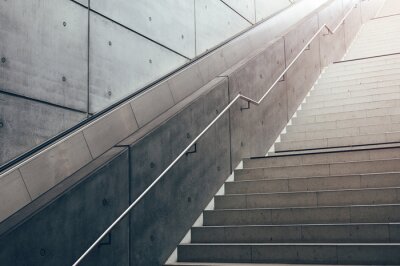 Sticker  Un escalier en béton moderne