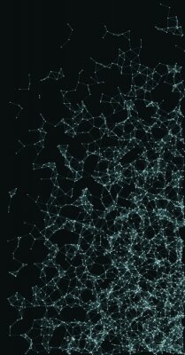 Sticker  Un réseau de points lumineux