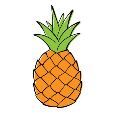 Un simple graphique d'ananas