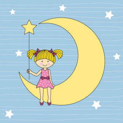 Une fille sur la lune