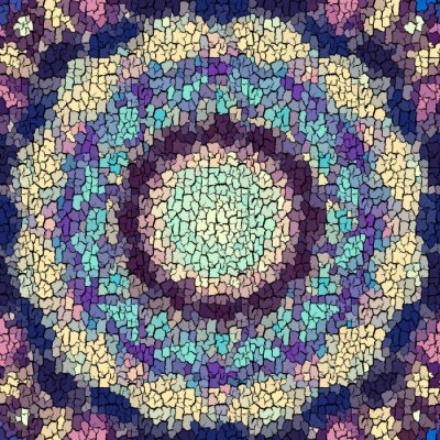 Sticker  Une illustration abstraite ressemblant à de la peinture craquelée