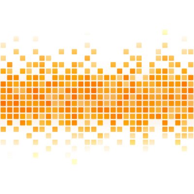 Sticker  Une ligne de pixels orange