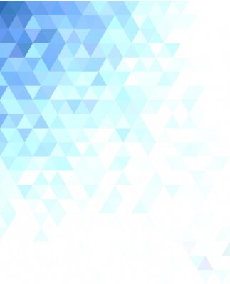Une mosaïque décolorée de triangles bleus