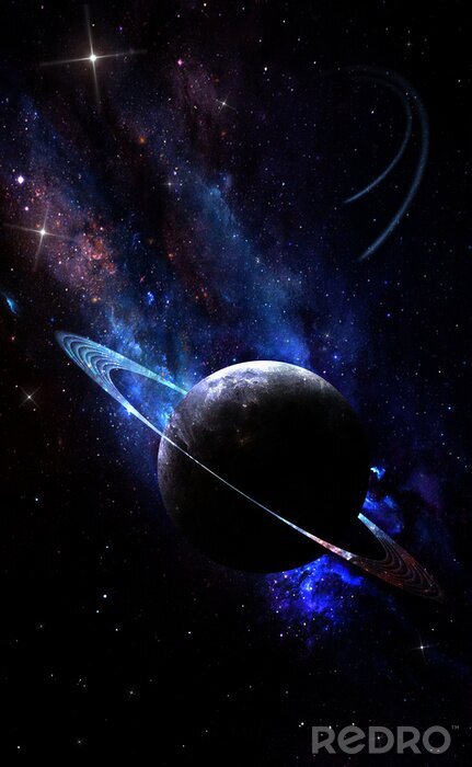 Sticker  Une planète dans la galaxie