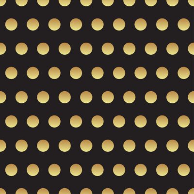 Sticker  Universel, vecteur, noir, or, seamless, modèle, carrelage