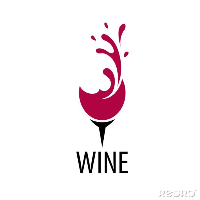 Sticker  Vecteur logo vin