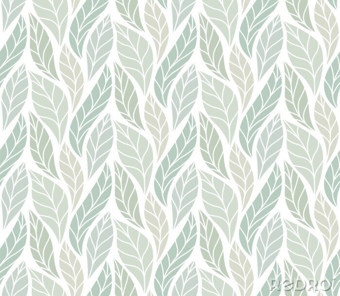 Sticker  Vecteur vert laisse Seamless Pattern. Fond de grille abstraite. Texture géométrique.