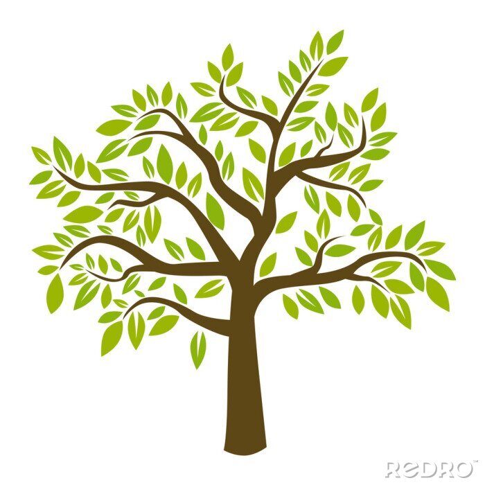 Sticker  Vector tree