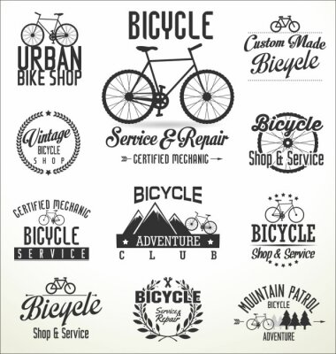 Sticker  Vector vélo badges et étiquettes