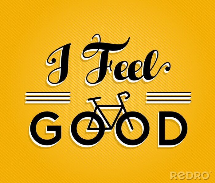Sticker  Vélo, concept, bicyclette, retro, affiche, sentir, bon