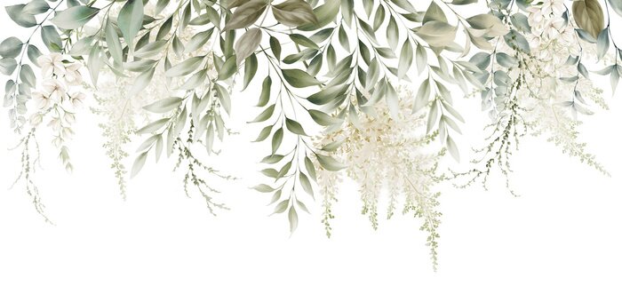 Sticker  Verdure d'herbe en surplomb