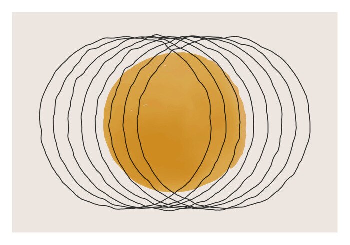 Sticker  Vibrations de ligne