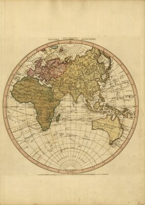 Vieille carte du monde rétro