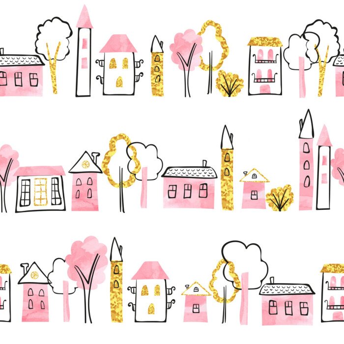 Sticker  Ville version rose